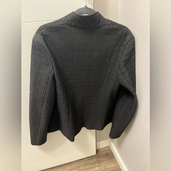 PENDLETON - BLACK JACKET  FULL ZIPPER DECORATIVE PULL  SZ. 8 - Picture 4 of 5